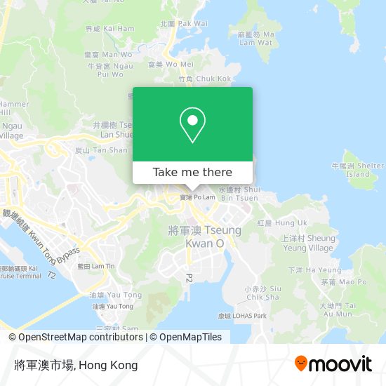 將軍澳市場 map