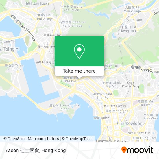 Ateen 社企素食 map