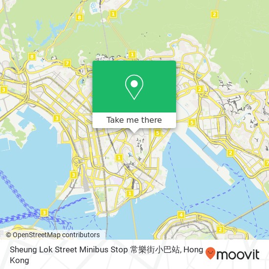 Sheung Lok Street Minibus Stop 常樂街小巴站 map