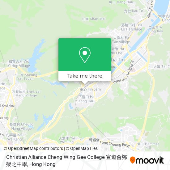 Christian Alliance Cheng Wing Gee College 宣道會鄭榮之中學 map