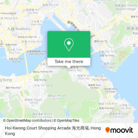 Hoi Kwong Court Shopping Arcade 海光商場地圖