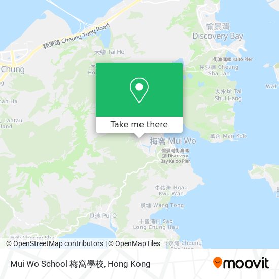 Mui Wo School 梅窩學校地圖