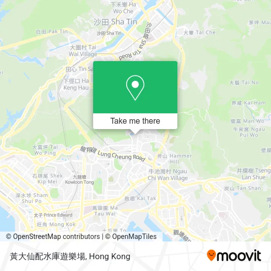 黃大仙配水庫遊樂場 map