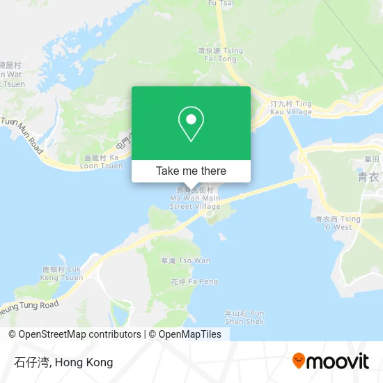 石仔湾 map
