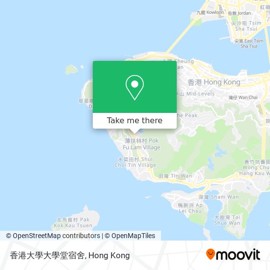 香港大學大學堂宿舍 map