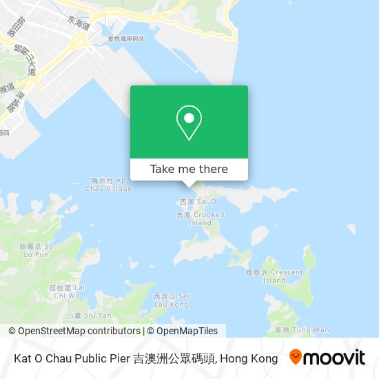 Kat O Chau Public Pier 吉澳洲公眾碼頭 map