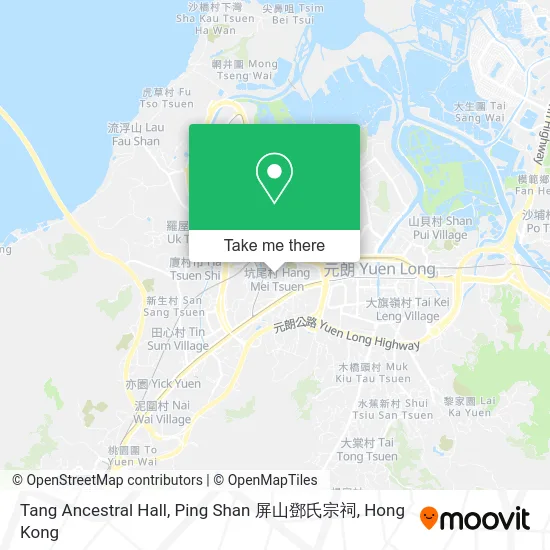 Tang Ancestral Hall, Ping Shan 屏山鄧氏宗祠 map