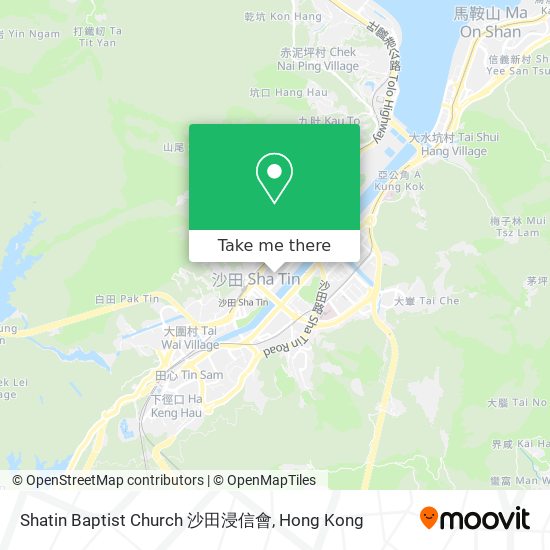 Shatin Baptist Church 沙田浸信會 map