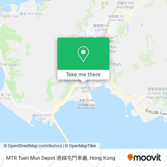 MTR Tuen Mun Depot 港鐵屯門車廠 map