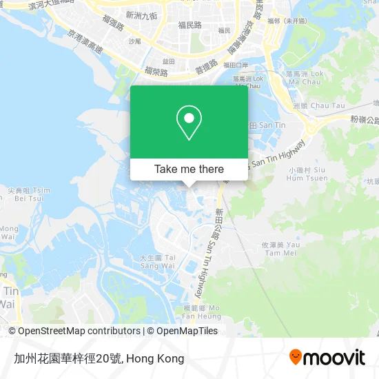 加州花園華梓徑20號地圖