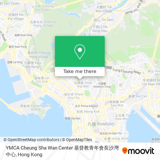 YMCA Cheung Sha Wan Center 基督教青年會長沙灣中心地圖