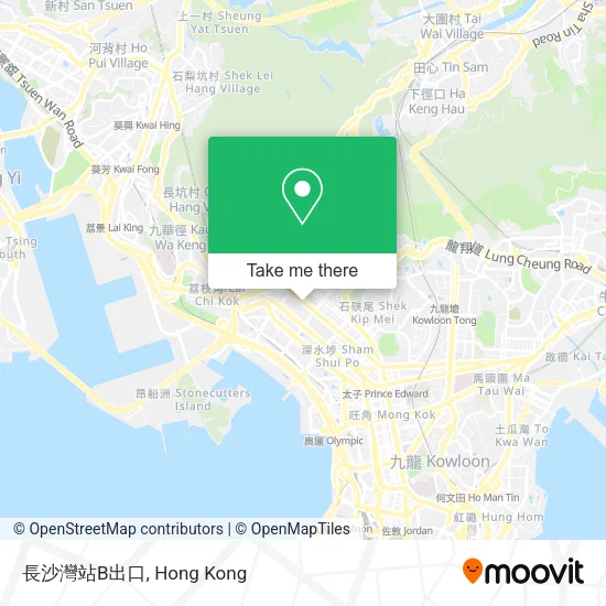 長沙灣站B出口 map