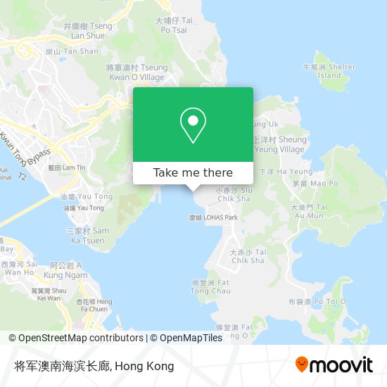将军澳南海滨长廊 map