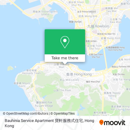 Bauhinia Service Apartment 寶軒服務式住宅 map