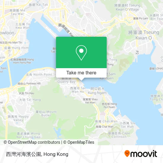 西灣河海濱公園 map