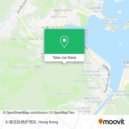 大埔滘自然护理区地圖