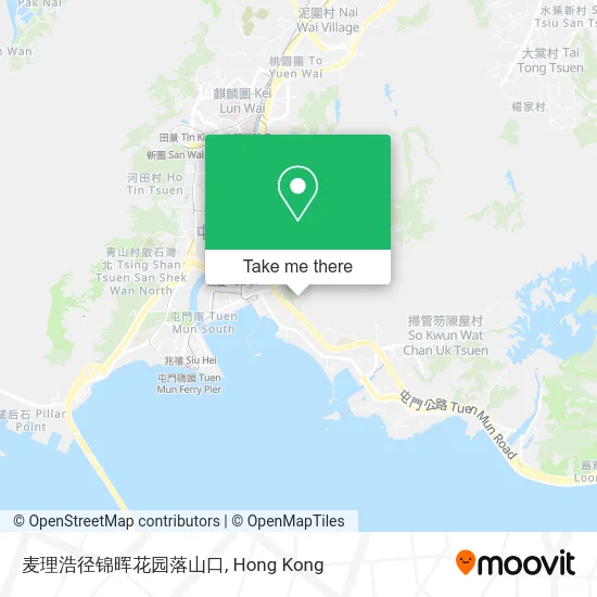 麦理浩径锦晖花园落山口 map