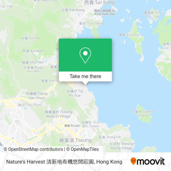 Nature's Harvest 清新地有機悠閒莊園 map