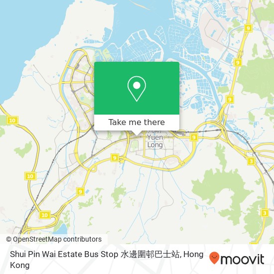 Shui Pin Wai Estate Bus Stop 水邊圍邨巴士站 map