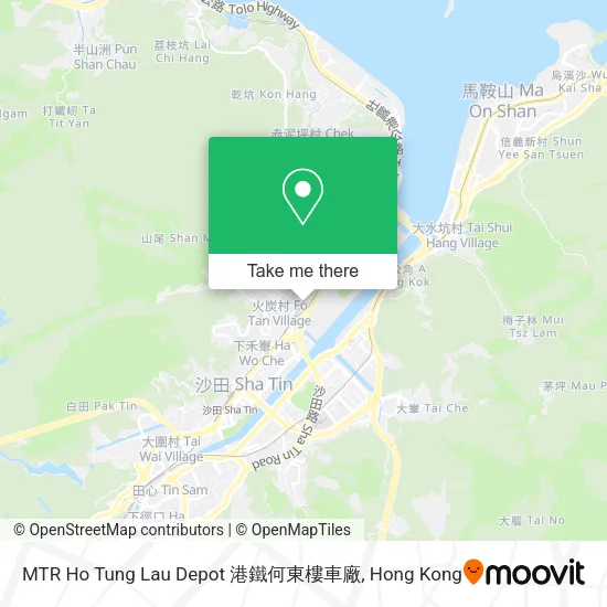 MTR Ho Tung Lau Depot 港鐵何東樓車廠地圖