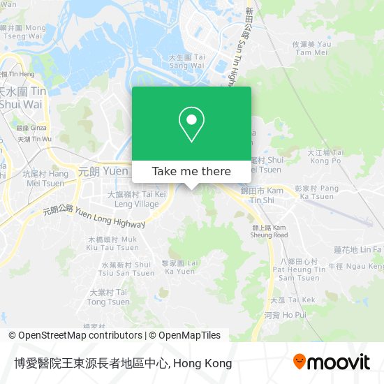 博愛醫院王東源長者地區中心 map