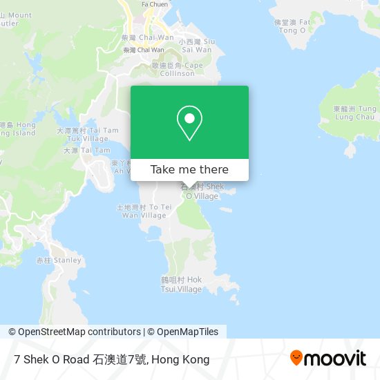 7 Shek O Road 石澳道7號 map