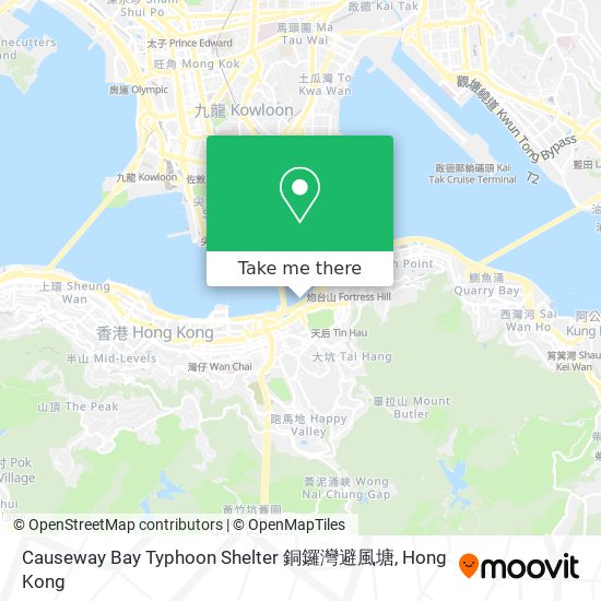 Causeway Bay Typhoon Shelter 銅鑼灣避風塘 map
