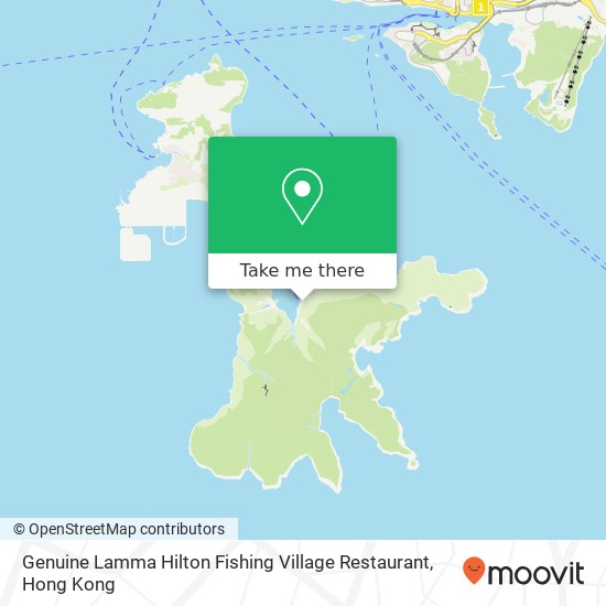 Genuine Lamma Hilton Fishing Village Restaurant map