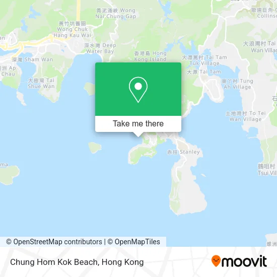Chung Hom Kok Beach map