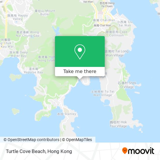 Turtle Cove Beach map