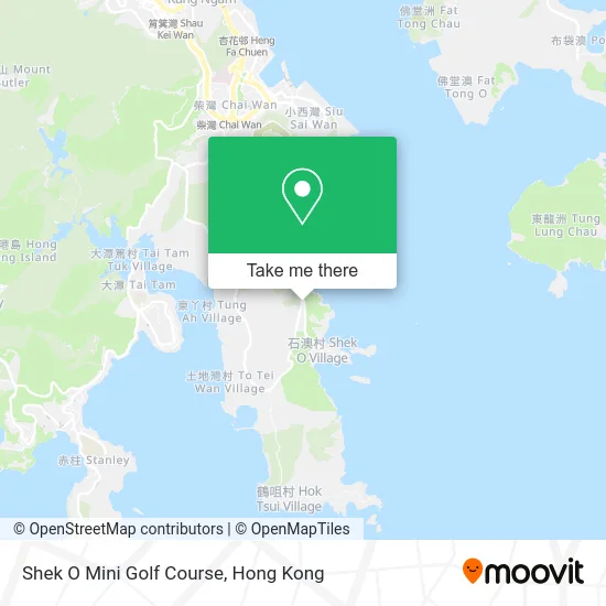 Shek O Mini Golf Course map
