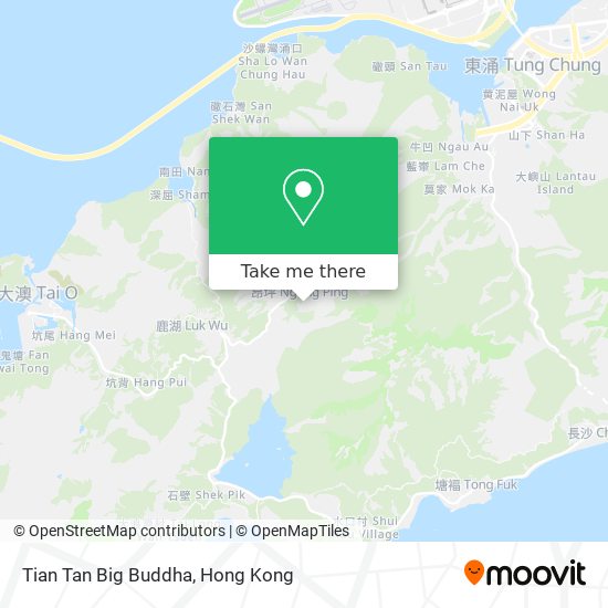 Tian Tan Big Buddha map