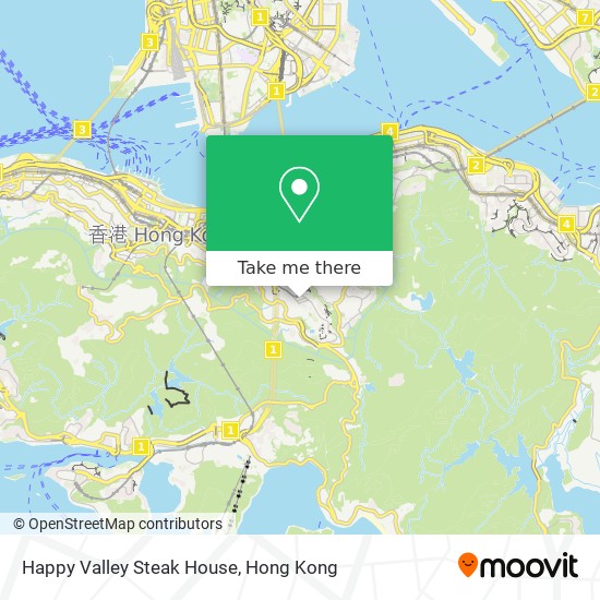 Happy Valley Steak House map