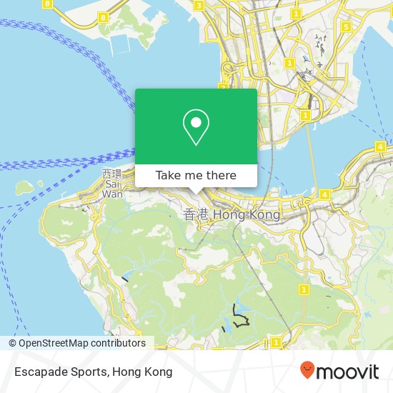 Escapade Sports map