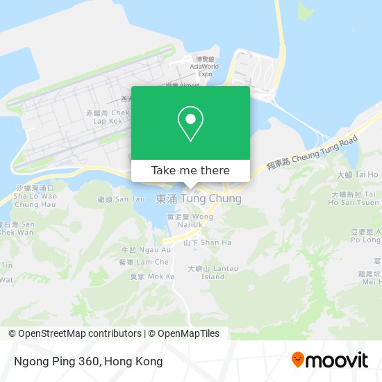 Ngong Ping 360地圖