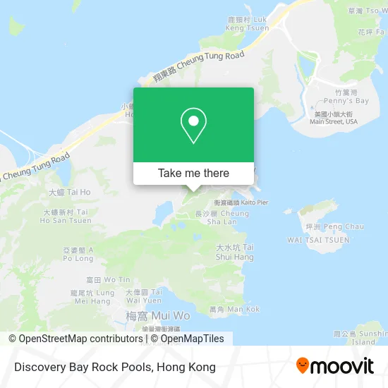 Discovery Bay Rock Pools map
