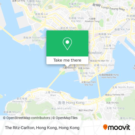 The Ritz-Carlton, Hong Kong地圖
