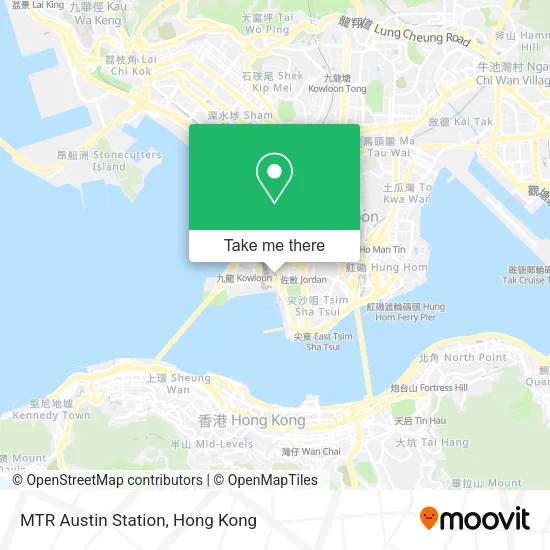 MTR Austin Station map