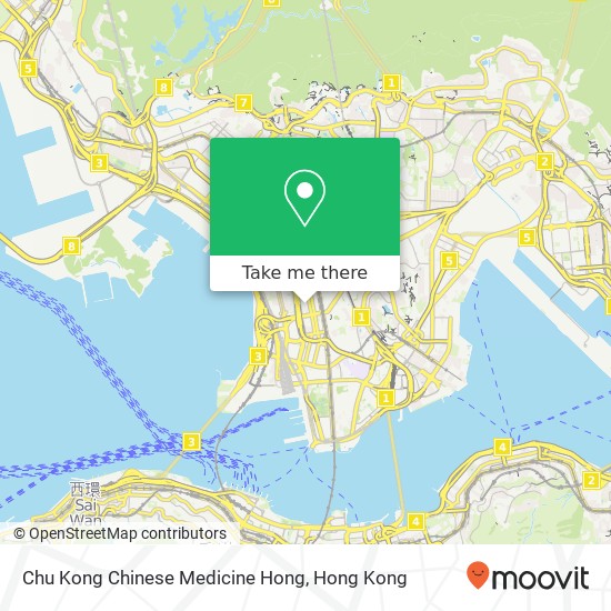Chu Kong Chinese Medicine Hong map
