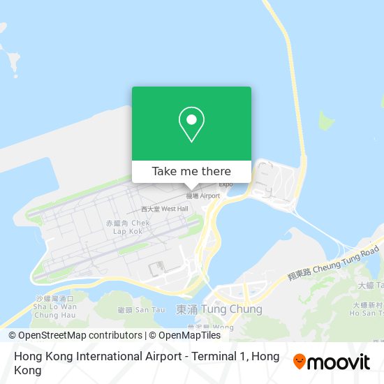Hong Kong International Airport - Terminal 1 map