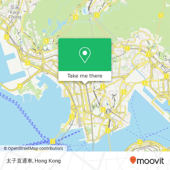 太子直通車 map