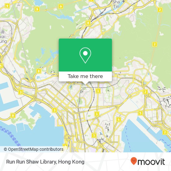 Run Run Shaw Library map