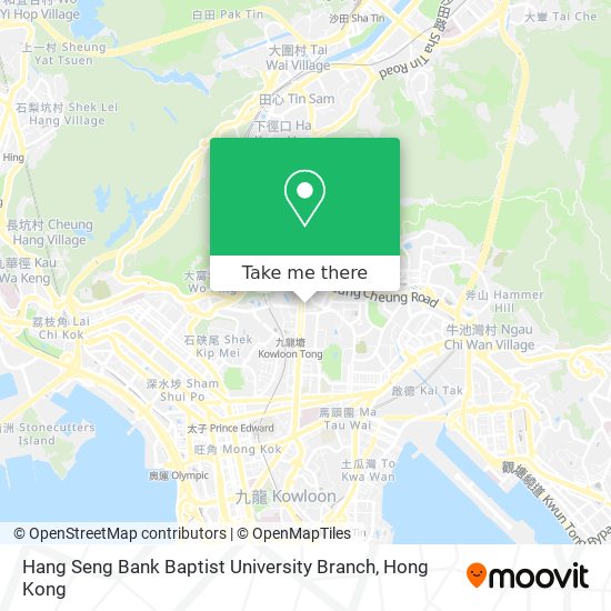 Hang Seng Bank Baptist University Branch map