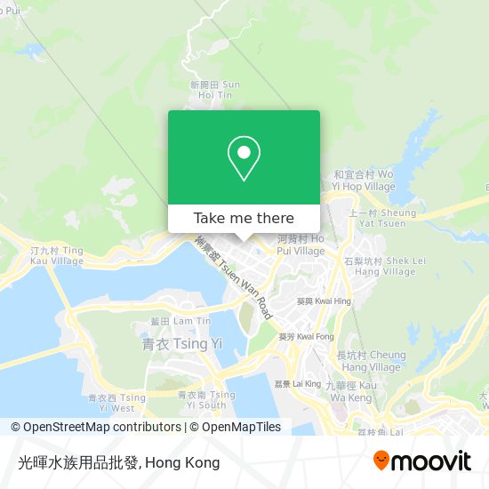 光暉水族用品批發 map