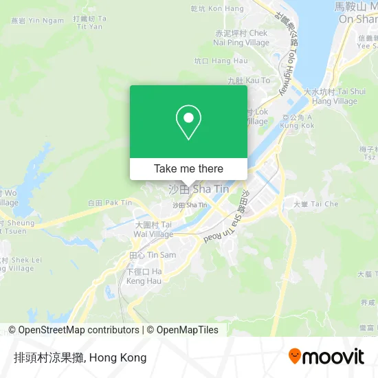 排頭村涼果攤地圖