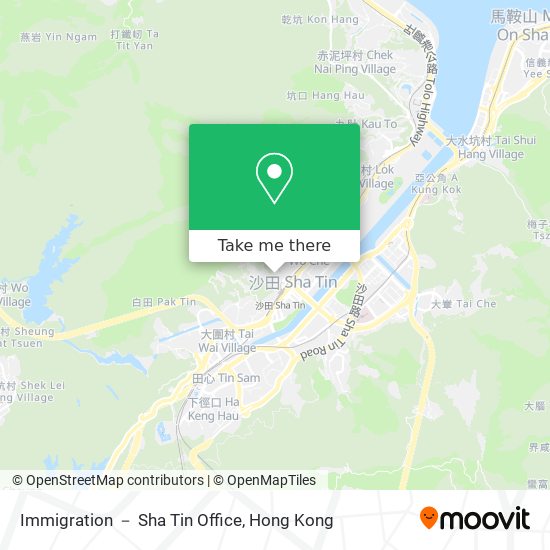 Immigration － Sha Tin Office地圖