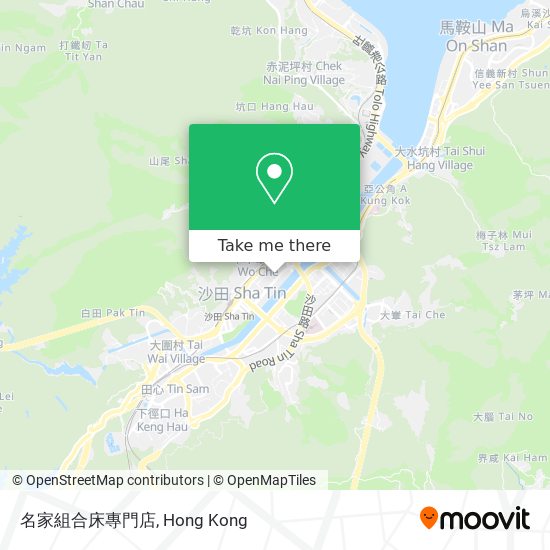 名家組合床專門店 map