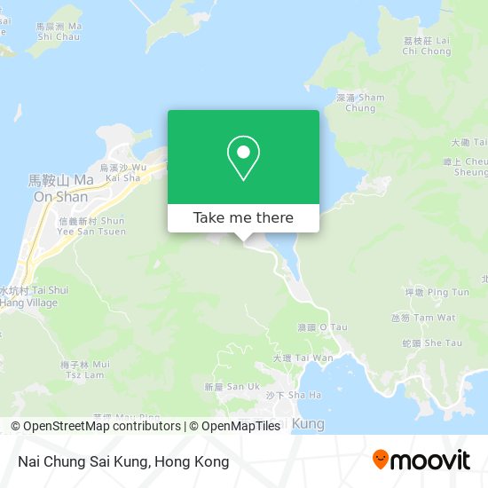 Nai Chung Sai Kung map