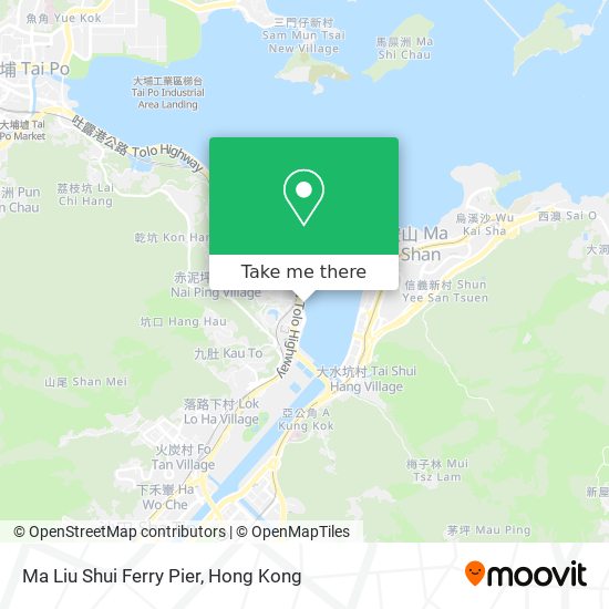 Ma Liu Shui Ferry Pier map