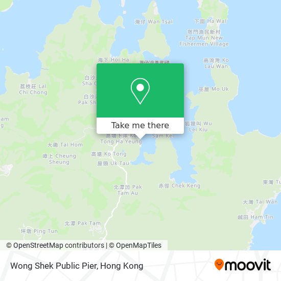Wong Shek Public Pier map